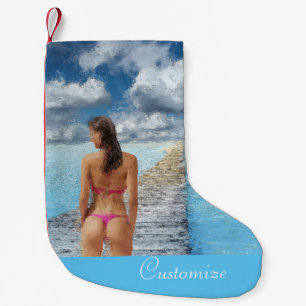 Meia De Natal Pequena Bikini Girl Thunder_Cove