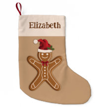 Biscoito de Natal de Gengibre Festivo & Nome Perso