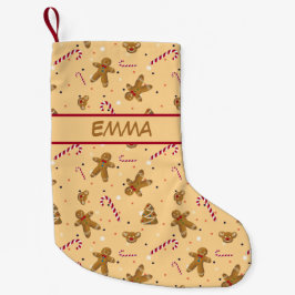 Meia De Natal Pequena Biscoitos de Natal e pão de gengibre