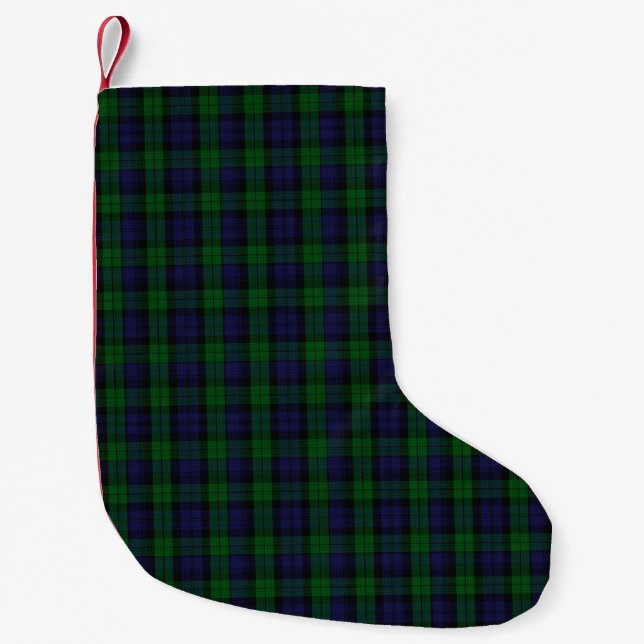 Meia De Natal Pequena Blackwatch Tartan (Frente)