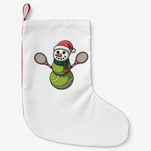 Meia De Natal Pequena Bola de beisebol de Natal Homem de Neve Papai Noel