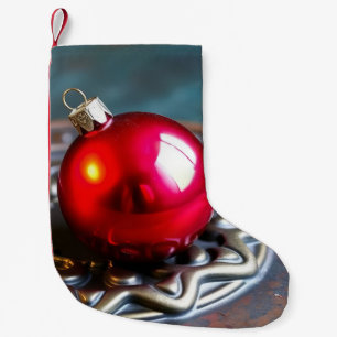 Meia De Natal Pequena bola de natal