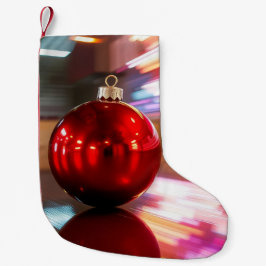 Meia De Natal Pequena bola de natal