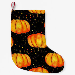 Meia De Natal Pequena Bombas de outono de aquarela, impressão de Hallowe