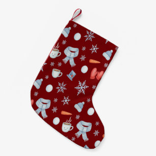 Meia De Natal Pequena Boneco de Neve Mágico Congelado