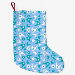 Meia De Natal Pequena Boomerangs Retro