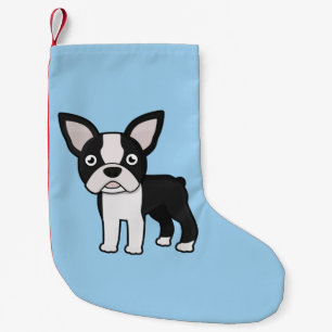 Meia De Natal Pequena Boston bonito Terrier