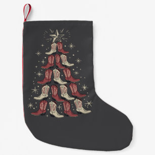 Meia De Natal Pequena Bota de Cowboy de Natal Ocidental Árvore Botas de