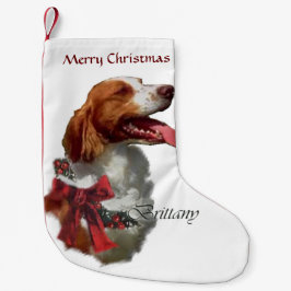 Meia De Natal Pequena Brittany Spaniel Christmas