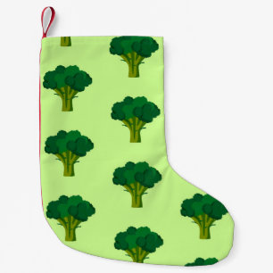 Meia De Natal Pequena Brócolis Verde Vegetal Alimentação Saudável Legume