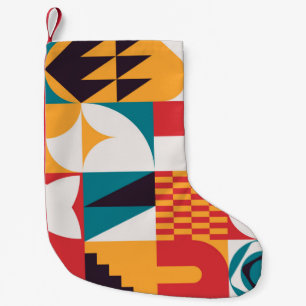 Meia De Natal Pequena Brutalismo arte inspirou um padrão abstrato feito