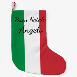Meia De Natal Pequena Buon Natale Marca italiana Nome personalizado Feri