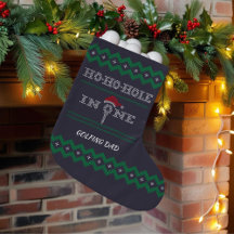 Buraco de Natal Golfista em Um