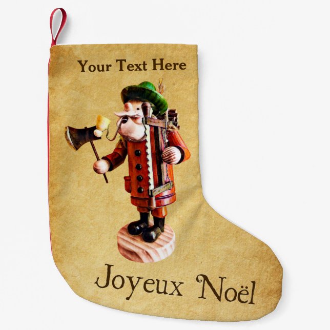 Meia De Natal Pequena Burner de Incenso "Smoker Man" alemão (Frente)