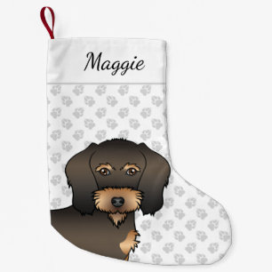 Meia De Natal Pequena Cabeça de Cão de Cartoon de Cartoon Selvagem