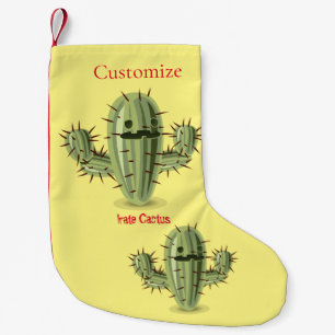 Meia De Natal Pequena Cacto Irritado Espinhoso Thunder_Cove