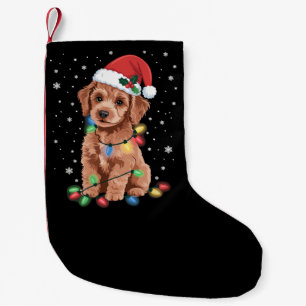 Meia De Natal Pequena Cães Poodle Árvore Natal Pet Animal Cão