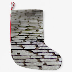 Meia De Natal Pequena Caminho de pedras calcárias