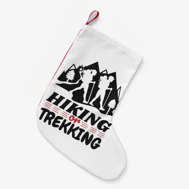Meia De Natal Pequena Caminho ou Trekking (Frente (Pendurada))