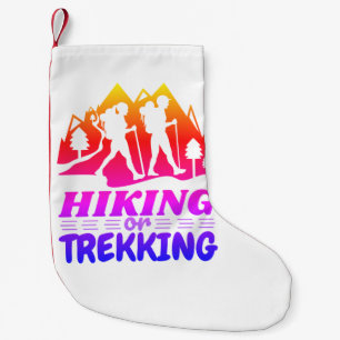 Meia De Natal Pequena Caminho ou Trekking
