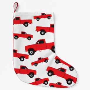 Meia De Natal Pequena Caminhões de Transporte de Caminhões