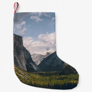 MEIA DE NATAL PEQUENA CAMPO DE GRAMAS VERDE PERTO DA MONTANHA ROCKY SOB