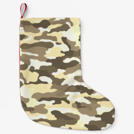 Meia De Natal Pequena Camuflagem do Deserto