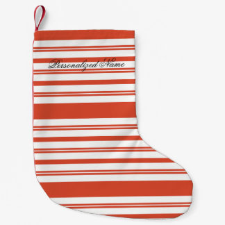 Meia De Natal Pequena Candy Cane Chorus-Stripe-Horizontal