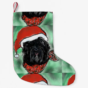 MEIA DE NATAL PEQUENA CÃO DE SEDA DE HAVANA
