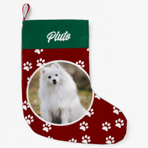 Meia De Natal Pequena Cão Festivo Cão Pet Foto: