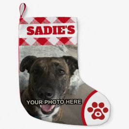 Meia De Natal Pequena Cão, Gato ou Pet Lover Personalizado