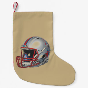 Meia De Natal Pequena Capacete de Futebol Motivacional Inspirador