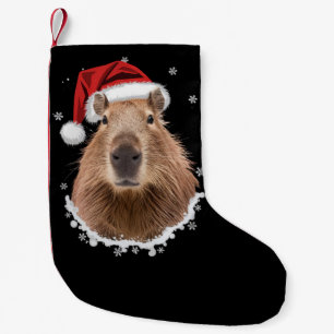 Meia De Natal Pequena Capivara Natal Engraçado 