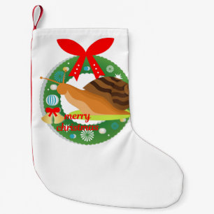 Meia De Natal Pequena caracol-caramujo