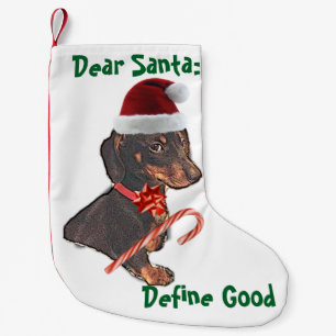 Meia De Natal Pequena Caro Papai noel: