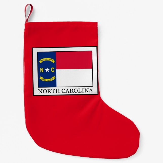 Meia De Natal Pequena Carolina do Norte (Frente)