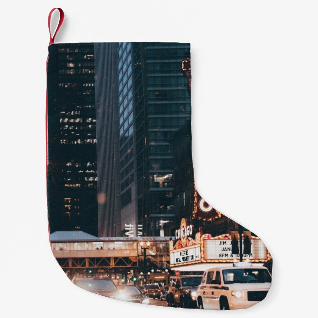 MEIA DE NATAL PEQUENA CARROS PERTO DE EDIFÍCIOS (Frente)