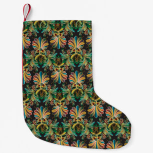 Meia De Natal Pequena Carteira de luxo ornamentado Flor