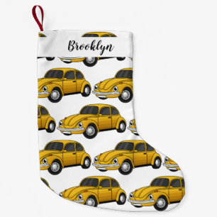 Meia De Natal Pequena Cartoon de carro clássico