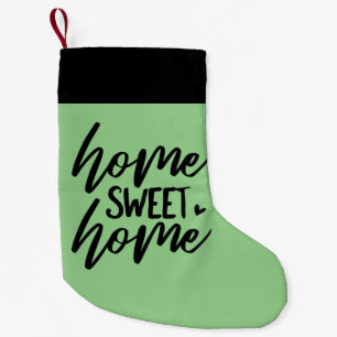 Meia De Natal Pequena CASA SWEET HOME Natal Stocks