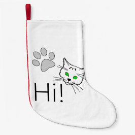 Meia De Natal Pequena Cat..