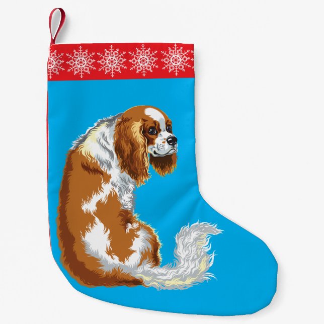 Meia De Natal Pequena cavaleiro (Frente)