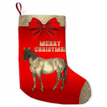 Cavalo Dourado Ocidental em Vermelho