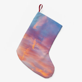 Meia De Natal Pequena céu limpo