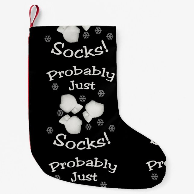 Meia De Natal Pequena Cheio de estoque das Meias (Frente)