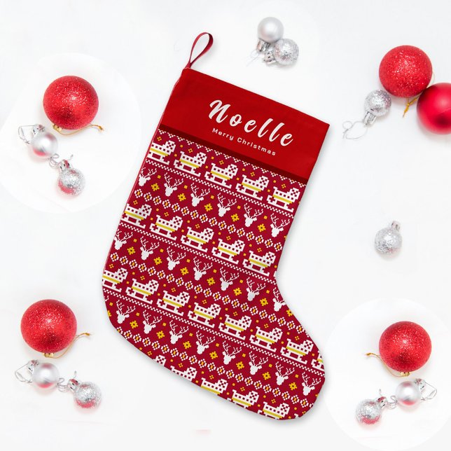 Meia De Natal Pequena Christmas Stocking (Criador carregado)