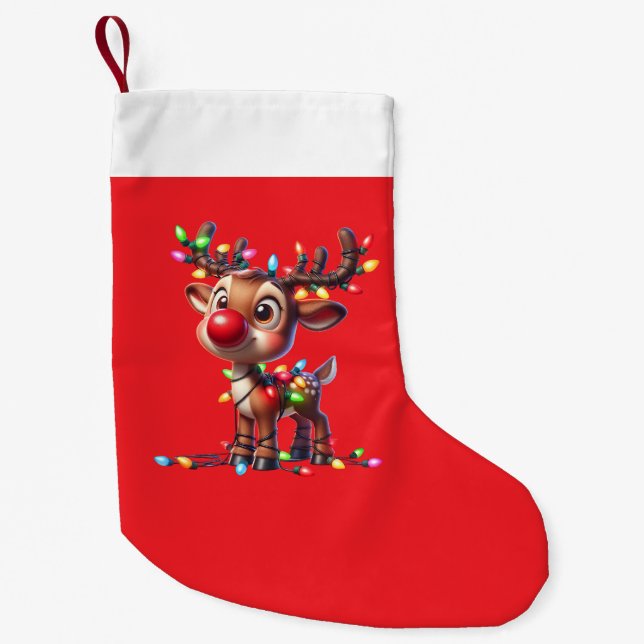 Meia De Natal Pequena Christmas Stocking (Frente)