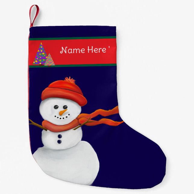 Meia De Natal Pequena Christmas Stocking (Frente)