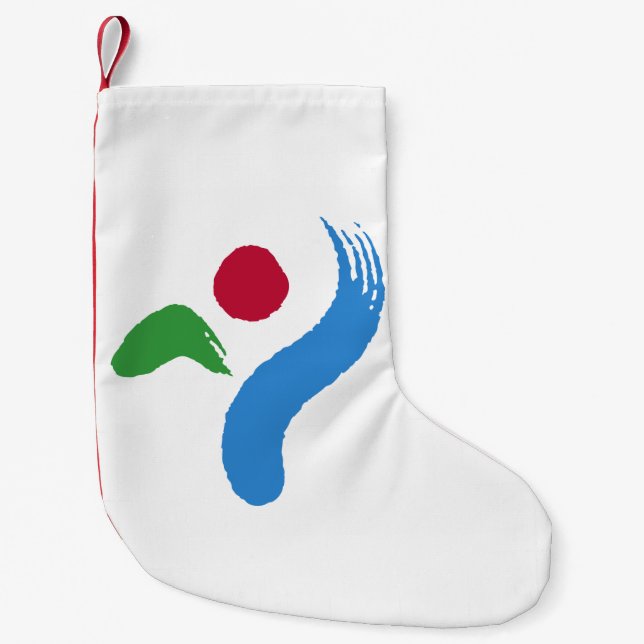 Meia De Natal Pequena Christmas Stockings with Flag of Seoul (Frente)