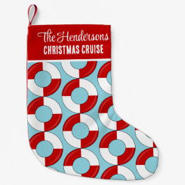 Meia De Natal Pequena Cintos De Vida De Cruzeiro De Natal Familiar, Padr